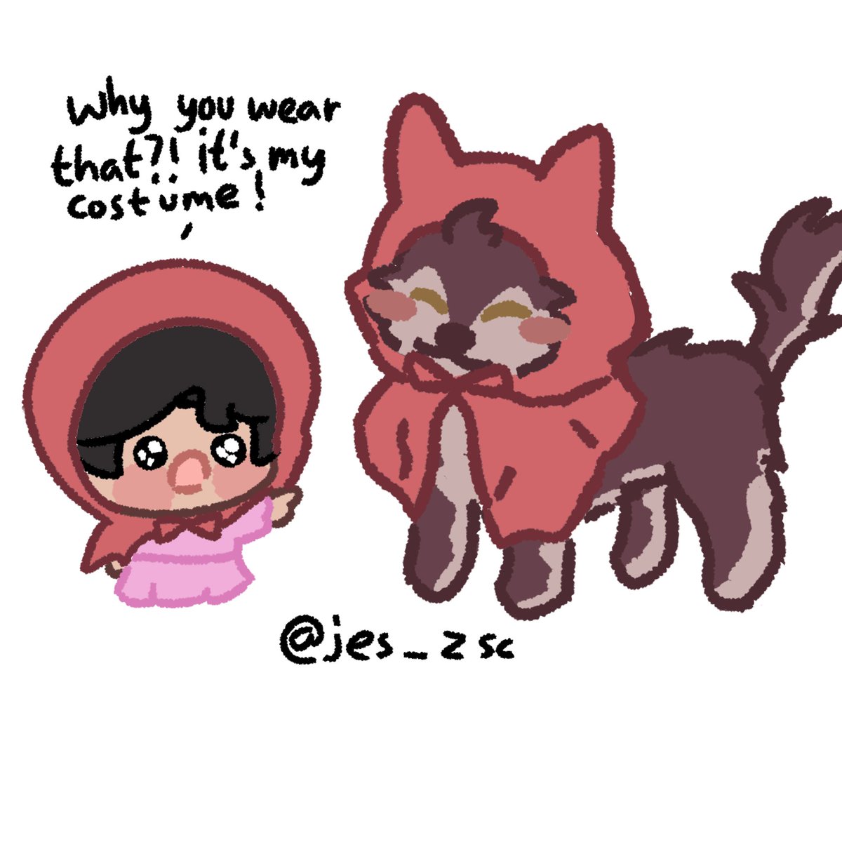 jes_zsc's tweet photo. Little red https://t.co/V3P7WpumMV