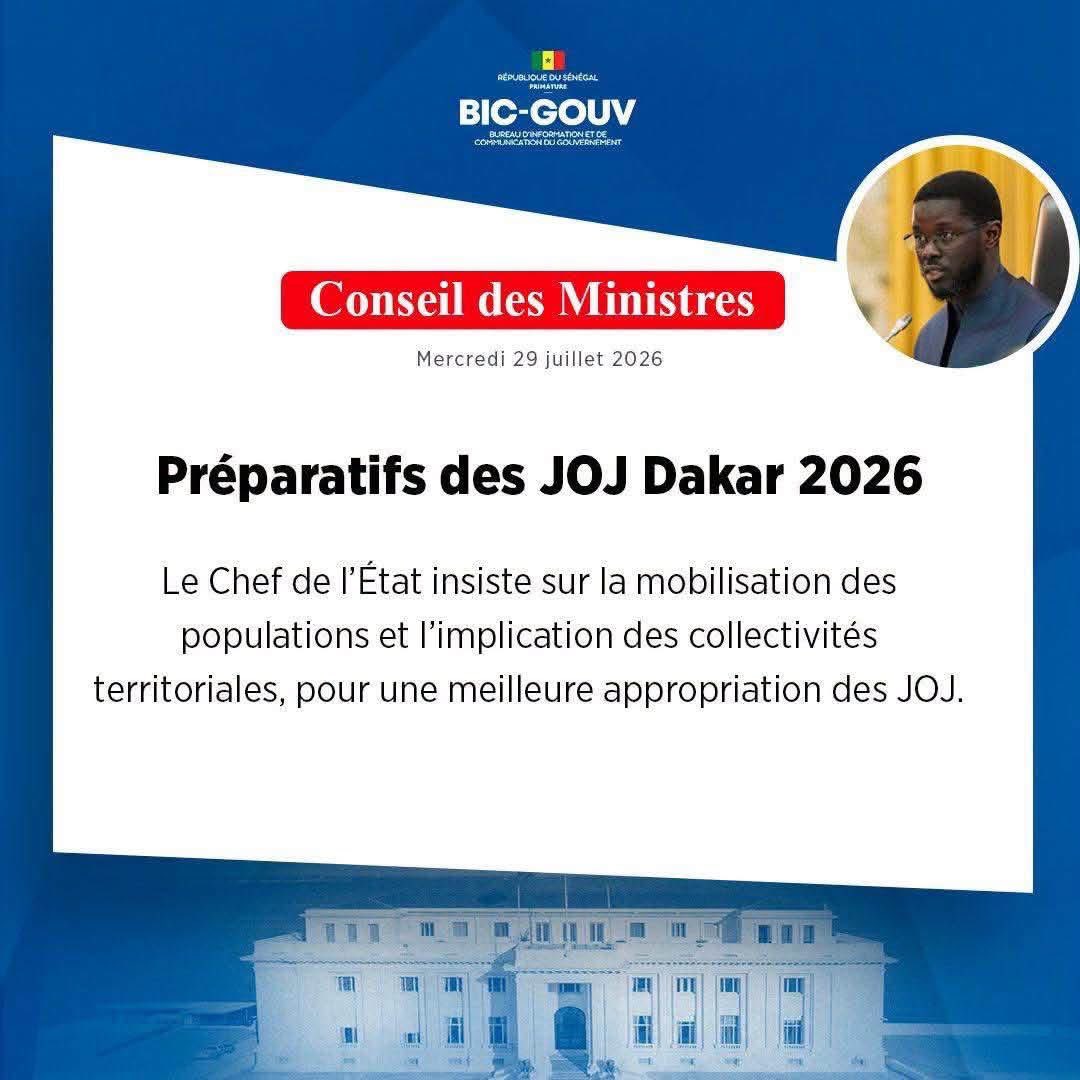 Ibnbarakane's tweet photo. Conseil des Ministres | Retrouvez les grandes orientations et directives fortes du Président de la République pour accélérer la transformation publique et répondre aux attentes des citoyens.
L'action au service de la Nation ! 🇸🇳
#Senegal  #Kiiraay #RP2D #PresidenceSN https://t.co/6Xwcx7Gsiq