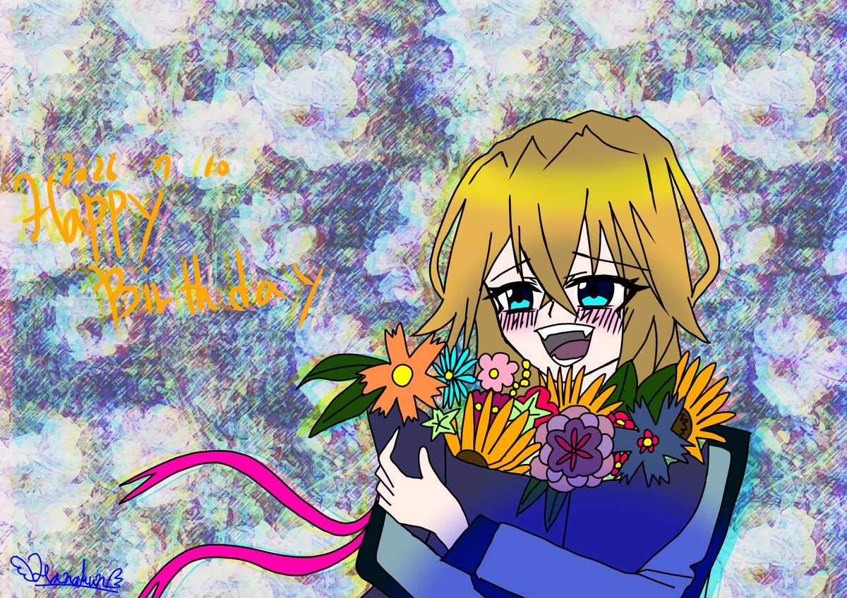 Hanalun8727's tweet photo. #自分の絵柄の特徴をあげてもらってそれを全部封印した絵を描く
他界隈のイラスト達だけど特徴あるかなあ？
日向くんのは模写です！
なんか自分で絵柄知るのは難しいよね💦
自分の絵柄じゃない絵柄で描くの楽しそう！ https://t.co/2CaMjkdeO3