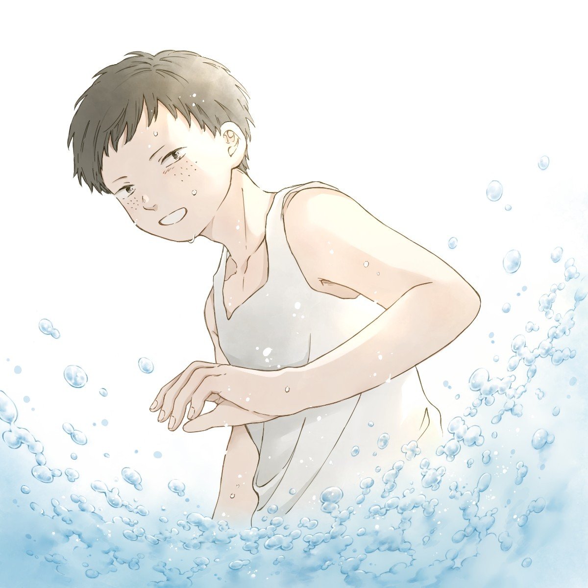 shuiro6101's tweet photo. pgop絵

okiくん（等身）
「太陽の下、海の中」

リーダーシップがあって、使命感と責任感が強くて、優しさを感じさせて。
彼個人の性質であるとともに、5人兄弟の長男という立場も理由にあるのかな、とあの時から想いを馳せています。
元気に笑った顔が見たい。その想いです…！ https://t.co/b5lHJpK6xw