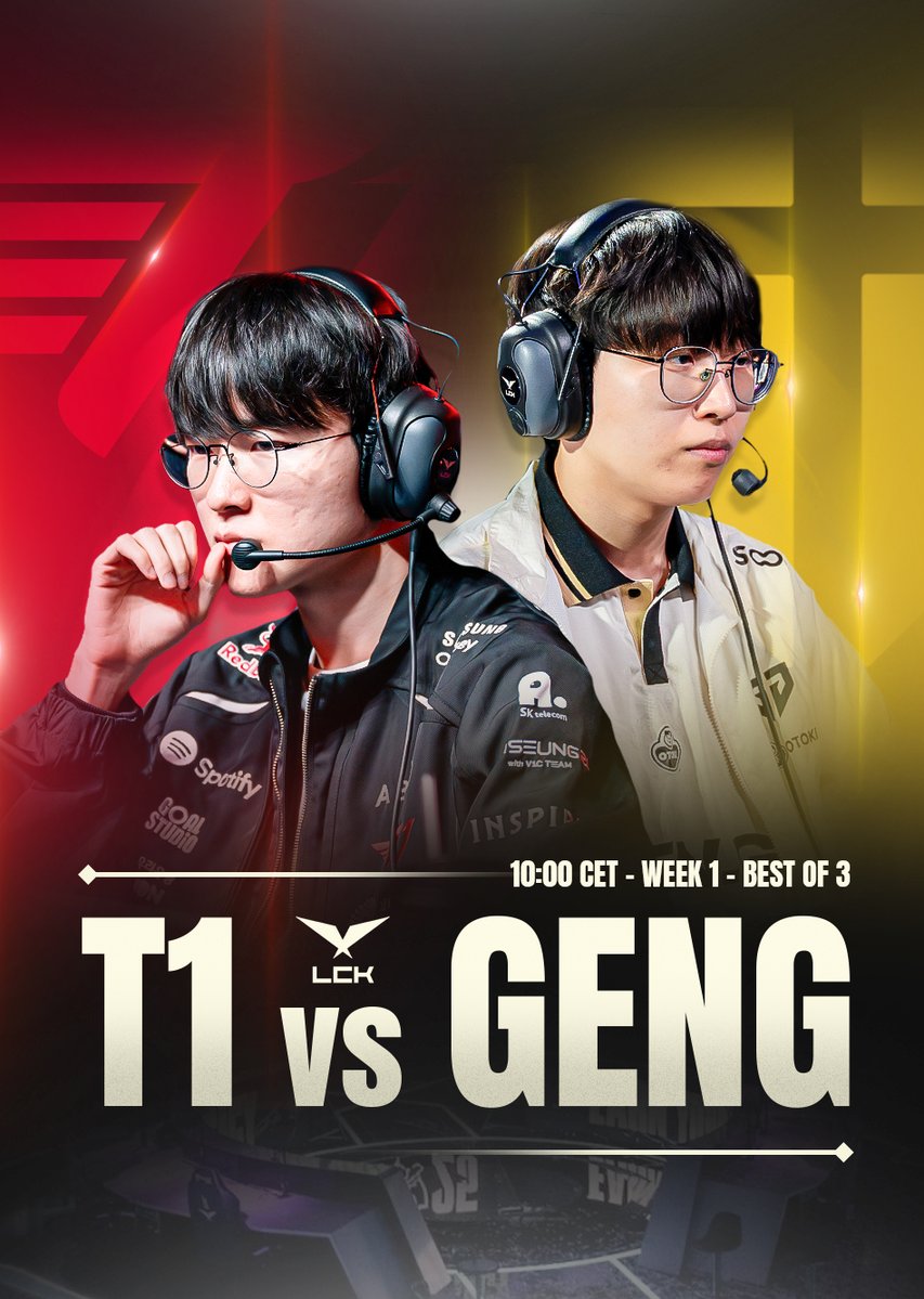 PolymarketLoL's tweet photo. 🚨  Polymarket traders give T1 only 18%  chance to win the LCK Season  🏆

🇰🇷  Doran vs Kiin  🇰🇷
🇰🇷  Oner vs Canyon  🇰🇷
🇰🇷  Faker vs Chovy  🇰🇷
🇰🇷  Peyz vs Ruler  🇰🇷
🇰🇷  Keria vs Duro  🇰🇷

Can T1 bounce back or will GenG be too much for them?  🤔 https://t.co/MH3HhvXUUd