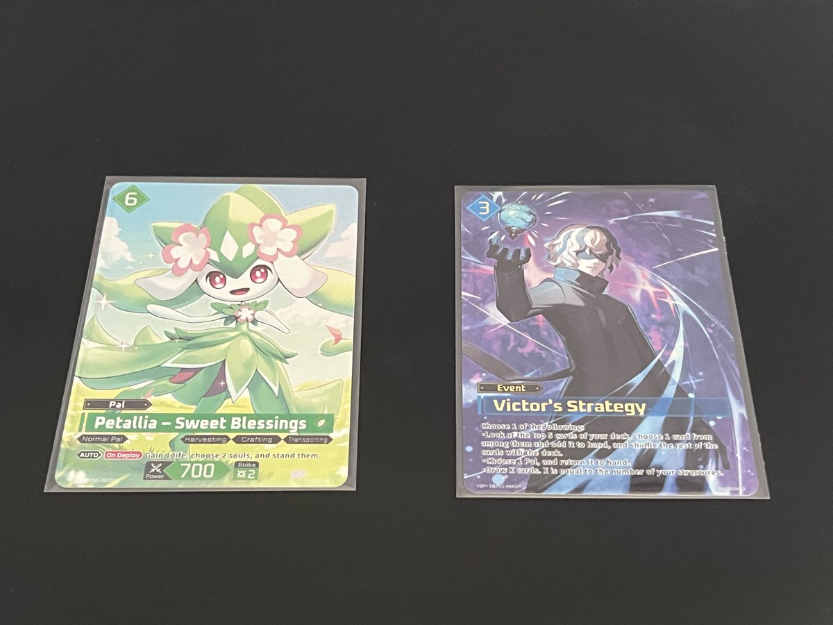 Lessons_w_Lyra's tweet photo. Bought a @PalworldOCG_EN booster box and had one thought in my mind… ‘if I get a high-rarity Petallia, it all will have been worth it…

BOOM! #DawnOfPalpagos #ChaseCard https://t.co/7O4XuPaTsG