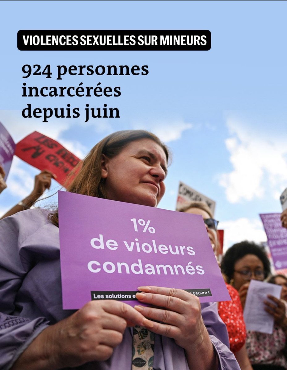 LeDoareCh's tweet photo. 934 en 2 mois ?!
Hallucinant ça aussi, en deux mois, depuis juin autant de types incarcérés pour violences sexuelles sur mineurs ? Pedocriminels donc.
Ce pays est contaminé par les pervers en tous genres. Ça fait vraiment peur.
#pedocriminels #viols #mineurs https://t.co/o0cMHobLmH