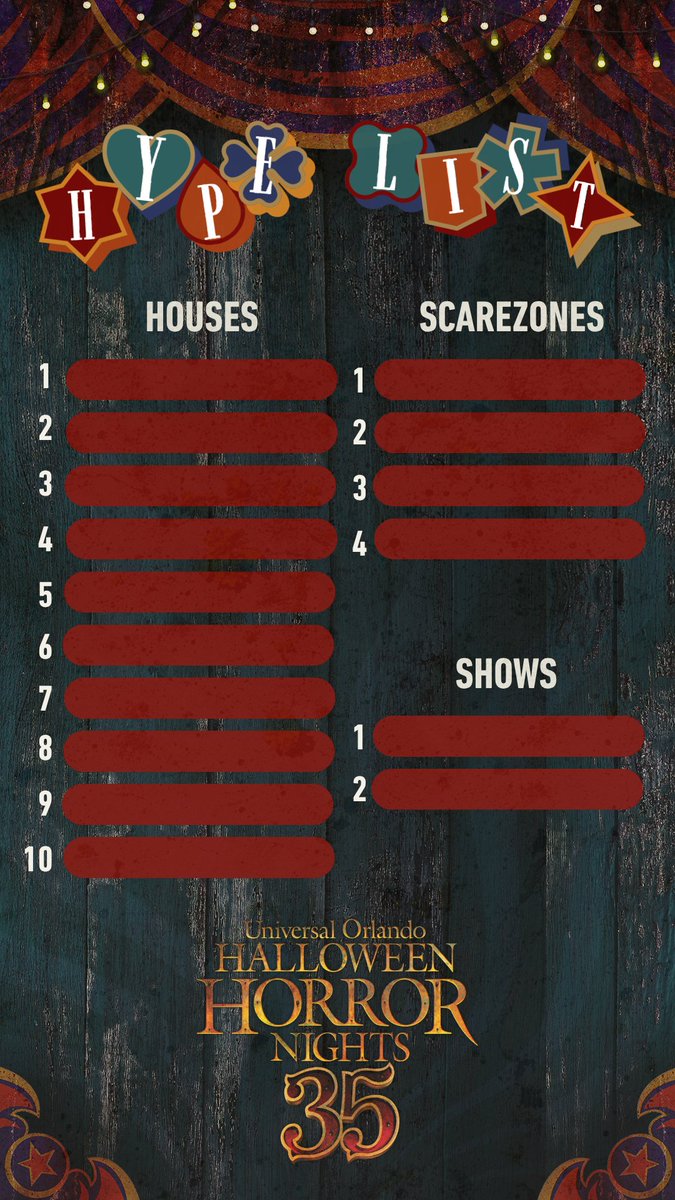 HorrorNightsORL's tweet photo. fill out my hype list and tell me whats haunting ur nightmares for this year 😈 https://t.co/0yRDgdjADt