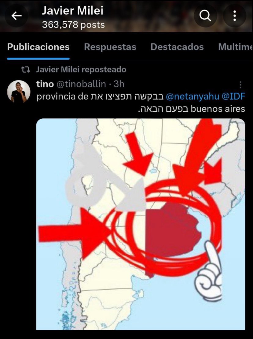 ivotocco_'s tweet photo. y con el propio presidente que le pide a Israel que bombardee Buenos Aires que hacemos? quien lo expulsa? https://t.co/QXrKolbIvc