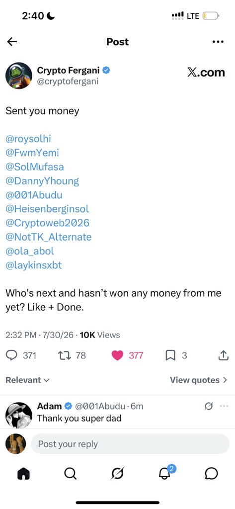 SimsNgga's tweet photo. @cryptofergani @roysolhi @FwmYemi @SolMufasa @DannyYhoung @001Abudu @Heisenberginsol @Cryptoweb2026 @NotTK_Alternate @ola_abol @laykinsxbt Done https://t.co/PqIJ5SkEBH