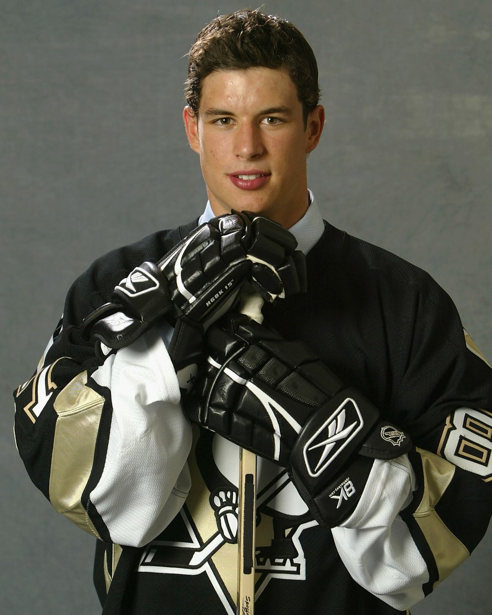 penguins's tweet photo. 21 years ago today, we drafted a kid named Sid.