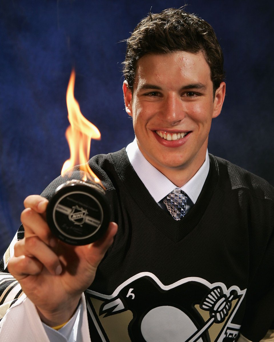 penguins's tweet photo. 21 years ago today, we drafted a kid named Sid.