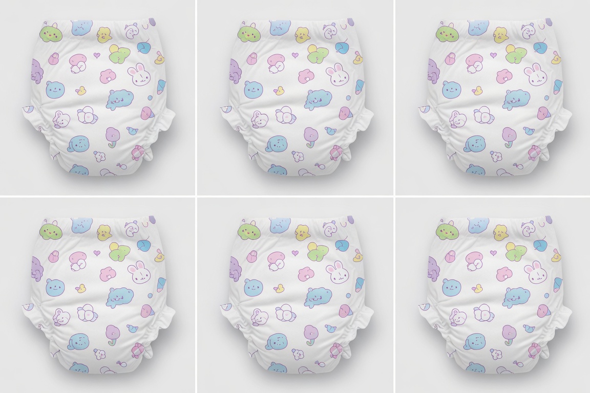 BabyGalsHP's tweet photo. AI生成　紙おむつ
#ABDL #Adultbaby #AI生成
AIで作ったパンツタイプの紙おむつです。
紙おむつに見えないものもありますが、自由に使ってください。 https://t.co/1m1KWT0Nqm