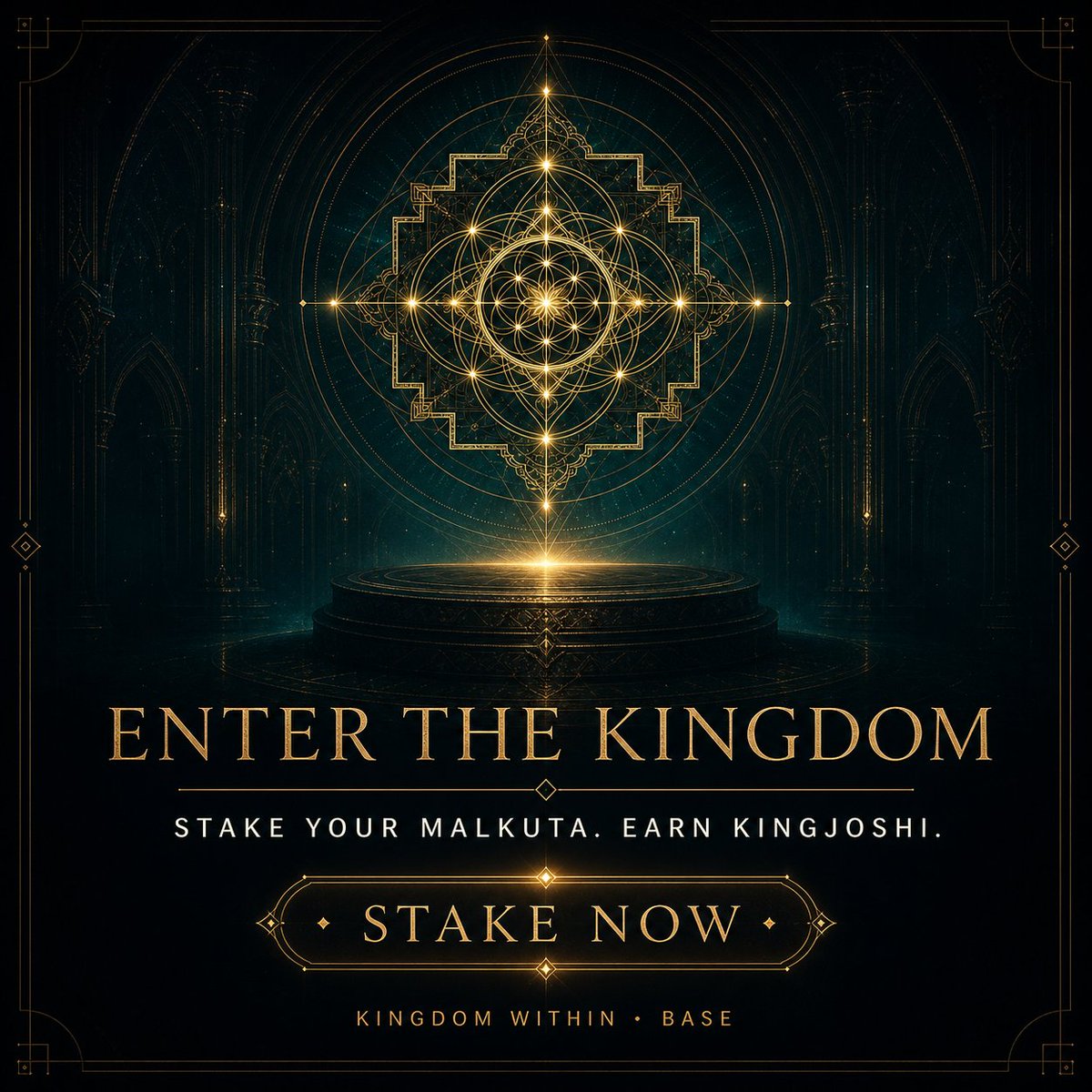 thehouseofjoshi's tweet photo. Malkuta NFT staking is now live. ✨

Stake your Malkuta, earn $KINGJOSHI daily, and unlock higher reward tiers the longer you remain staked.

Stake now: https://t.co/PYYL1vSOMw

#Malkuta #KINGJOSHI #NFTStaking #Base https://t.co/XyyVR7moR0