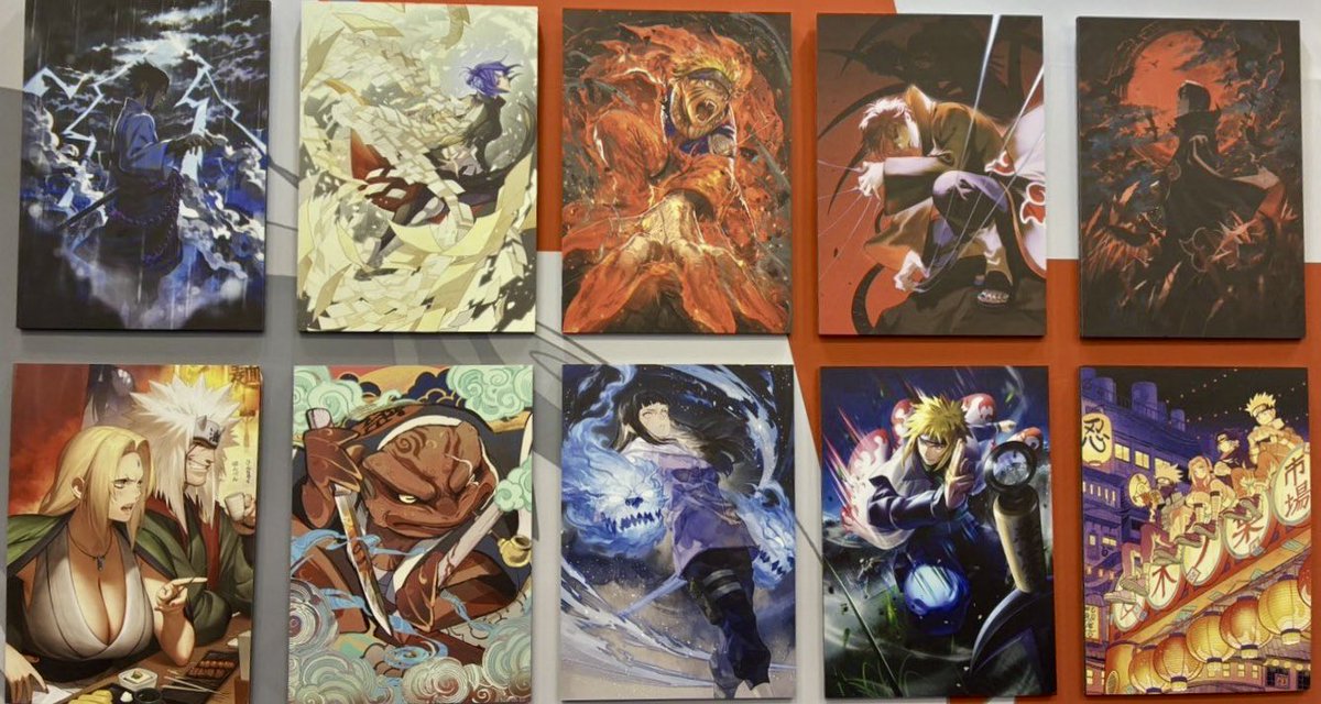 shikatoreca's tweet photo. NARUTOカードゲームの新規イラストが公開されています‼️

海外先行体験ができるGEN CON会場内で展示されているパネルになります…‼️

これがフルアートのカードになるとしたらかなりデザインも神々しくて
コレクション性もかなり上がるのでは🤔
小南もホロカードとして登場したらイラストエグなりそう…❣️

これから続々登場するイラストだけでもナルトファンは楽しめそうですね…❣️

そのうち岸影様の新規イラストも出てきたりするんだろうなぁ😏

なんで先行体験海外からなんだー👊
許さんぞ‼️