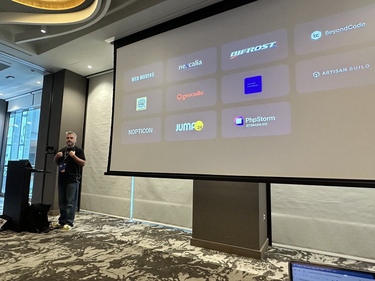 sawanruparel's tweet photo. History in making #nativephp @LaraconUS https://t.co/rICLrVrtVB