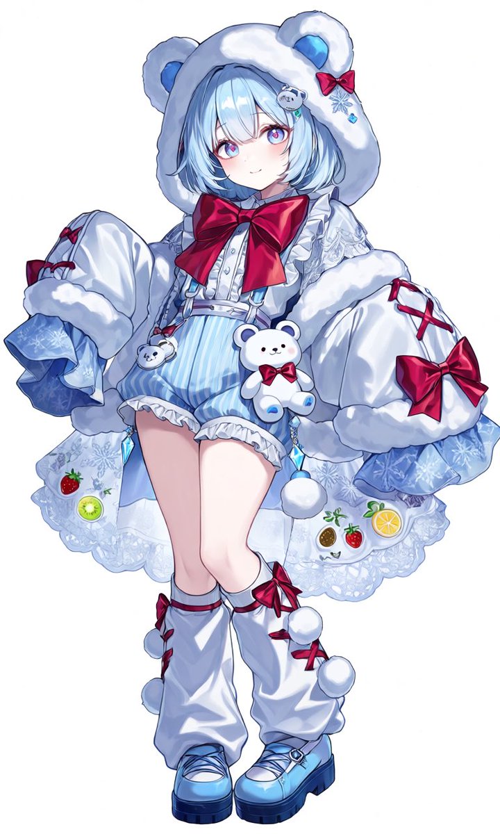 Salty3034C_on's tweet photo. ⬇️衣装プロンプト配布⬇️
「🐻‍❄️×🐻‍❄️🍨風ロリータパーカー」

⚠️LoRaによって服の雰囲気が変わったり、フルーツモチーフの量が変わります。

👇🏻プロンプト2枚目です
 #シオンさんの性癖詰め込んだ服 https://t.co/v3uxOgfBw2