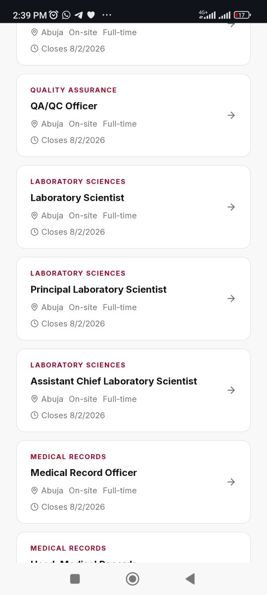 Nanyo_sae's tweet photo. Another Job opportunity 
If you're in Abuja, it's perfect.
If you're not in Abuja, ain't nothing wrong in relocating for a job. 
Go and apply! 
It's not just for Nurses, Doctors etc

Link: https://t.co/BY1vGRkVRQ
Deadline is literally a few days away. https://t.co/k2t7w4V2Yv