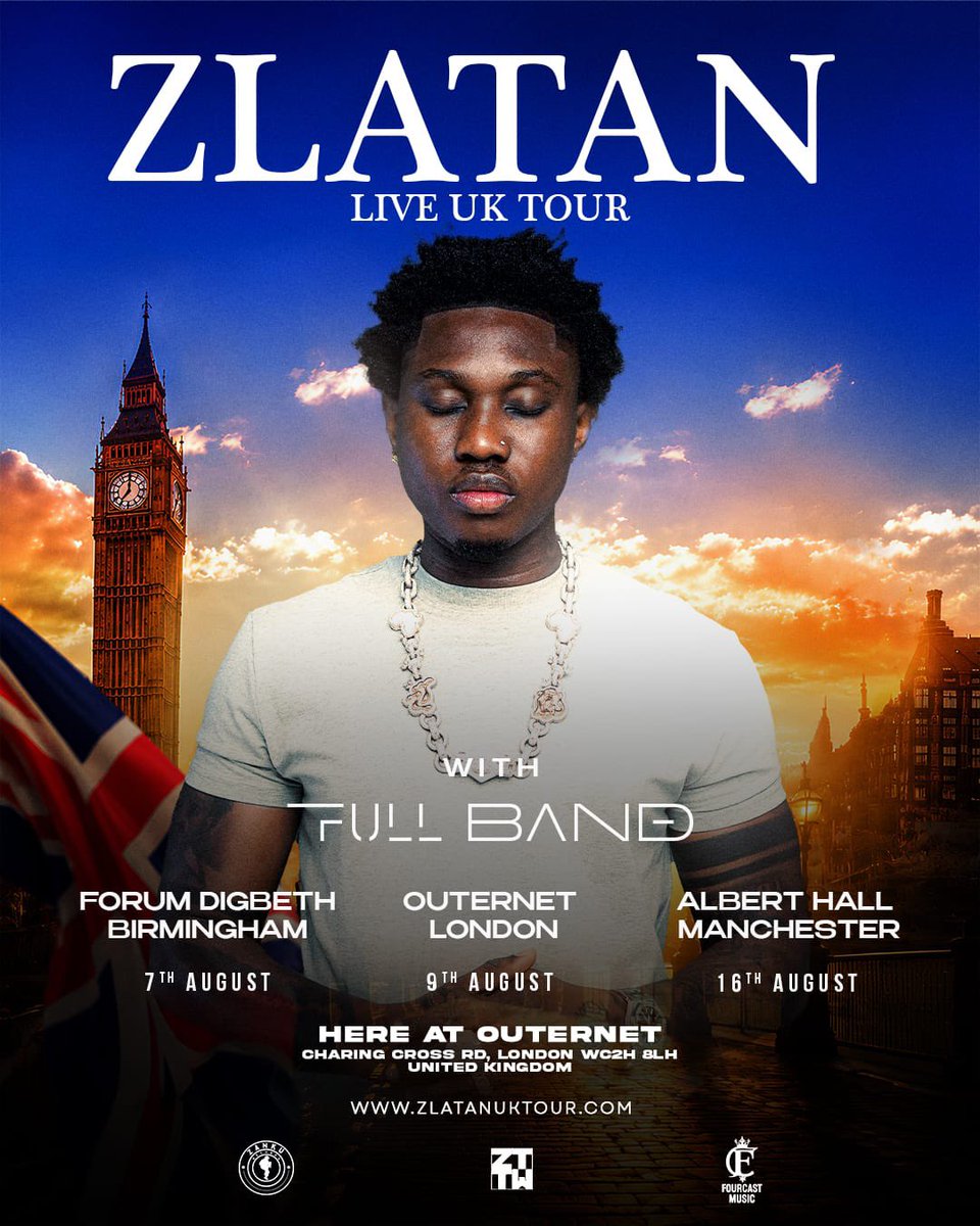 Zlatan_Ibile's tweet photo. 7th BIRMINGHAM FORUM DIGBETH 
9th LONDON OUTERNET 
16th MANCHESTER ALBERT HALL 

Tickets 🎟️ available at https://t.co/dh4Ruu1w3K https://t.co/1VsNYXu9hw