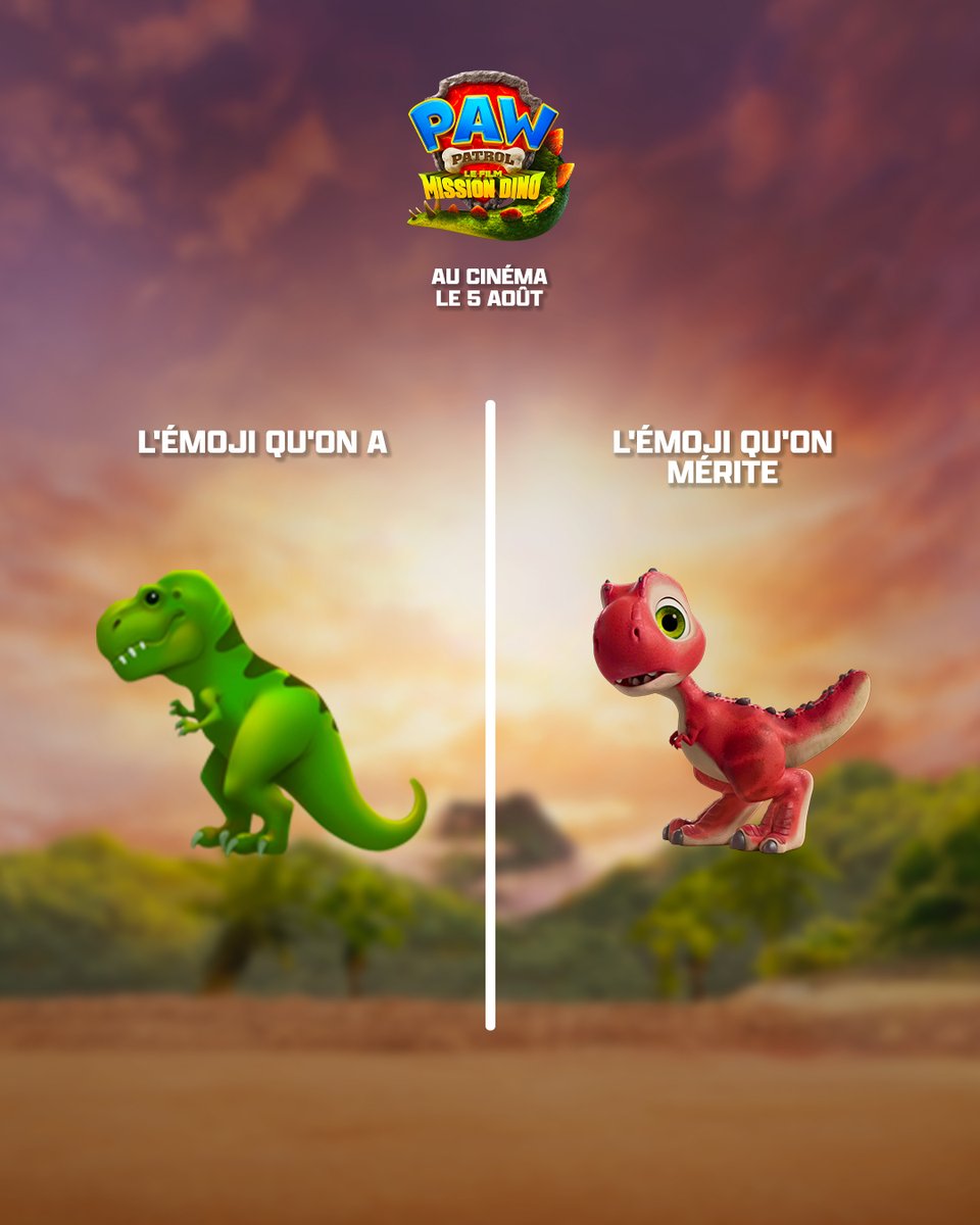 paramountfr's tweet photo. On lance une pétition ? ✍️🐶
La Pat' Patrouille - Le Film : Mission Dino, au cinéma le 5 août. #LaPatPatrouilleLeFilm https://t.co/TLkNz9YCgE