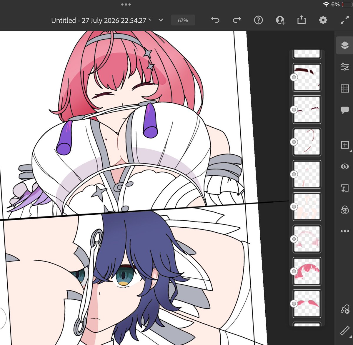 aaaaqwilo's tweet photo. Remi-belle wip before my iPad dies for tonight https://t.co/TEW8sekZqN
