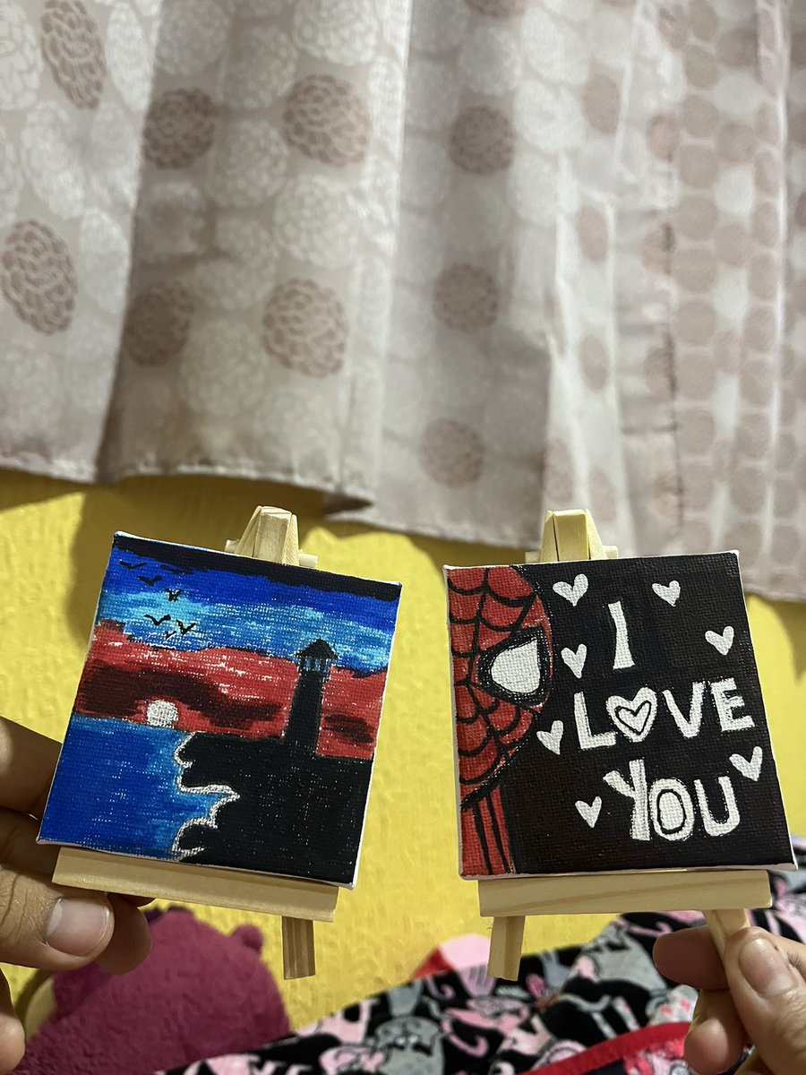 oliverpr03's tweet photo. noche de pintar y mi novia hermosa me hizo un Spiderman 🥹💗 https://t.co/DReIWxOK9E