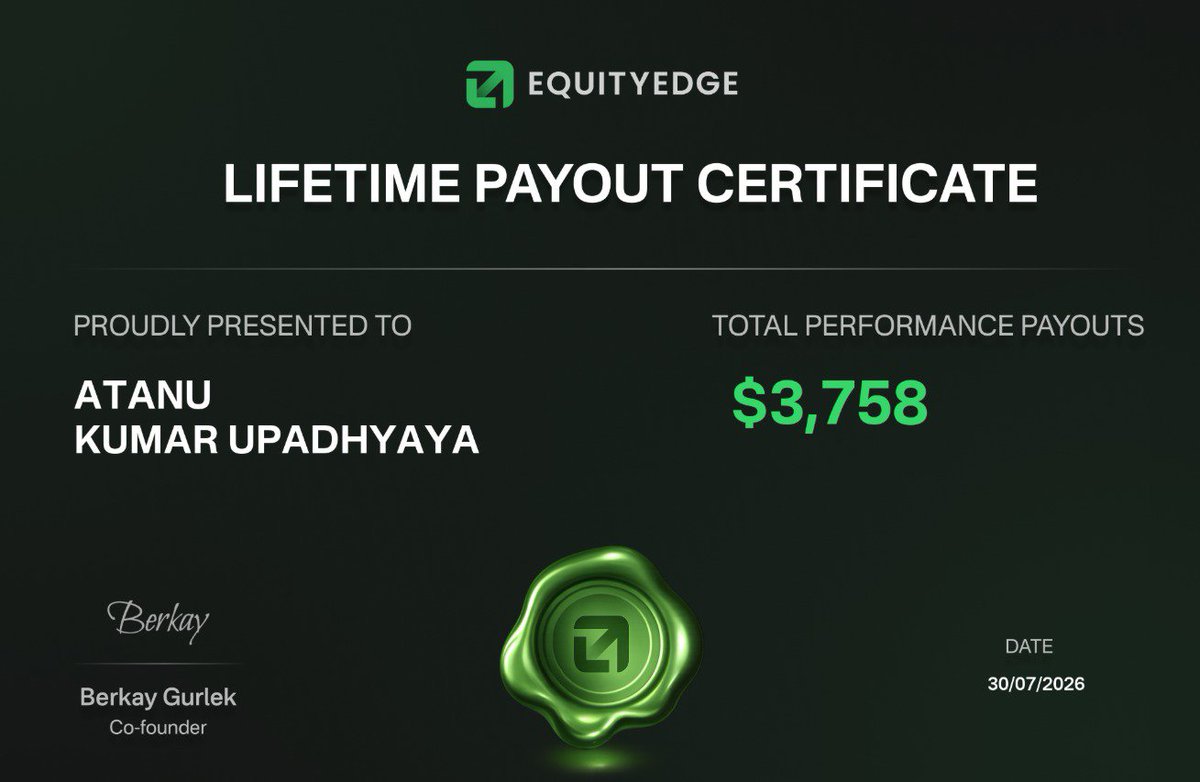 AtanuUpadh49011's tweet photo. Thank u so much Equity Edge Team given big opportunity in traders, Literally small investment &amp; Big Returns achieved, My Second Payout certificate on Equity Edge. Again I am giving a lots of thanks.. with also My all time Payout certificate..@EquityEdgeUK https://t.co/pJsHUFgUs1