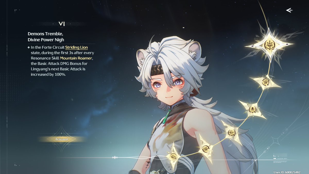 DailyLingyangs's tweet photo. Lingyang's Resonance Chain names make a little poem!

Lion of Light, Blessings Abound

Dominant and Fierce, Power Unbound

Jaw-Dropping Feats, Loud and Wide

Immortals Bow, in Reverence Flawed

Seven Stars Shine, Stepped upon High

Demons Tremble, Divine Power Nigh https://t.co/eWV20j9rhO