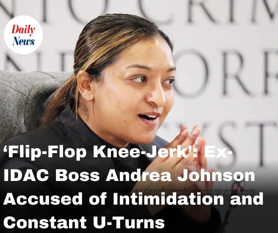 DailyNewsSA's tweet photo. "No matter how you explained it, the decision would change.” State prosecutor Drushanta Ramsamy gave a blistering account of Andrea Johnson’s IDAC leadership, with a Rule 3 Notice likely. READ: https://t.co/HZQRiVRhoi #AndreaJohnson #MadlangaCommission #IDAC #FlipFlopKneeJerk https://t.co/AAUPFc11AU