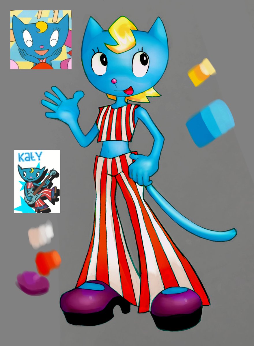 absystmp's tweet photo. cat #parappatherapper #katykat https://t.co/m9IvXtCVxB