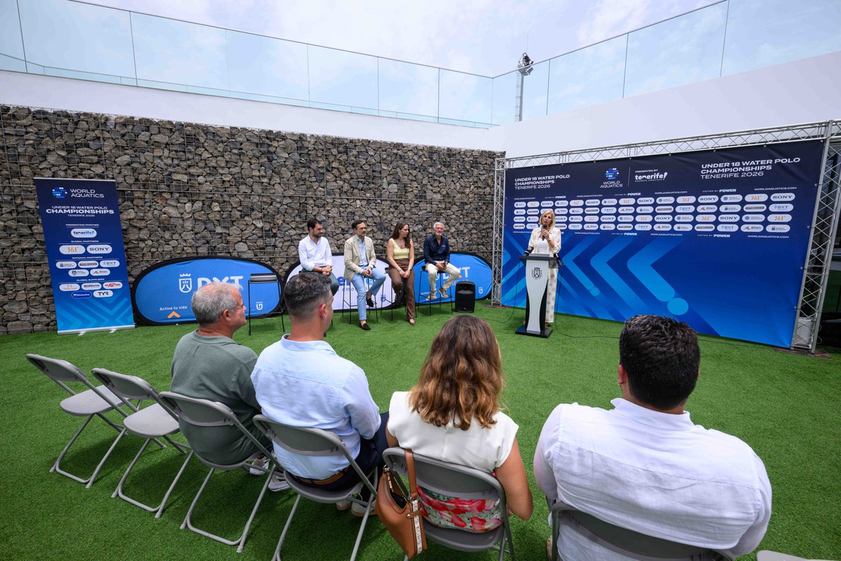 DXTenerife's tweet photo. El Mundial Sub18 de Waterpolo Femenino llega a Tenerife #CDAT del 16 al 23 de agosto
🤽♀️ 20 selecciones nacionales y cerca de 400 jugadoras de los 5 continentes
📲 Más información: https://t.co/JU4SkgBzhr
#ActivaTuVida #SociedadActiva https://t.co/Gk6dfwfPnq