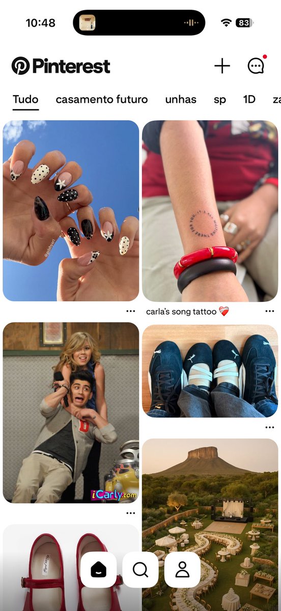 belalltime's tweet photo. 1- tela de bloqueio 
2- tela inicial
3- pinterest 
4- última música que ouviu https://t.co/Zom1XoEaqg