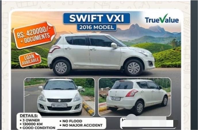 din0vp's tweet photo. Even a 3rd owner, 130K run 2016 swift commands 4.2L. @MGMotorIn @TheJSWGroup @autocar @TeamBHPforum @v3cars @myspinny https://t.co/SGxzO3LYxn