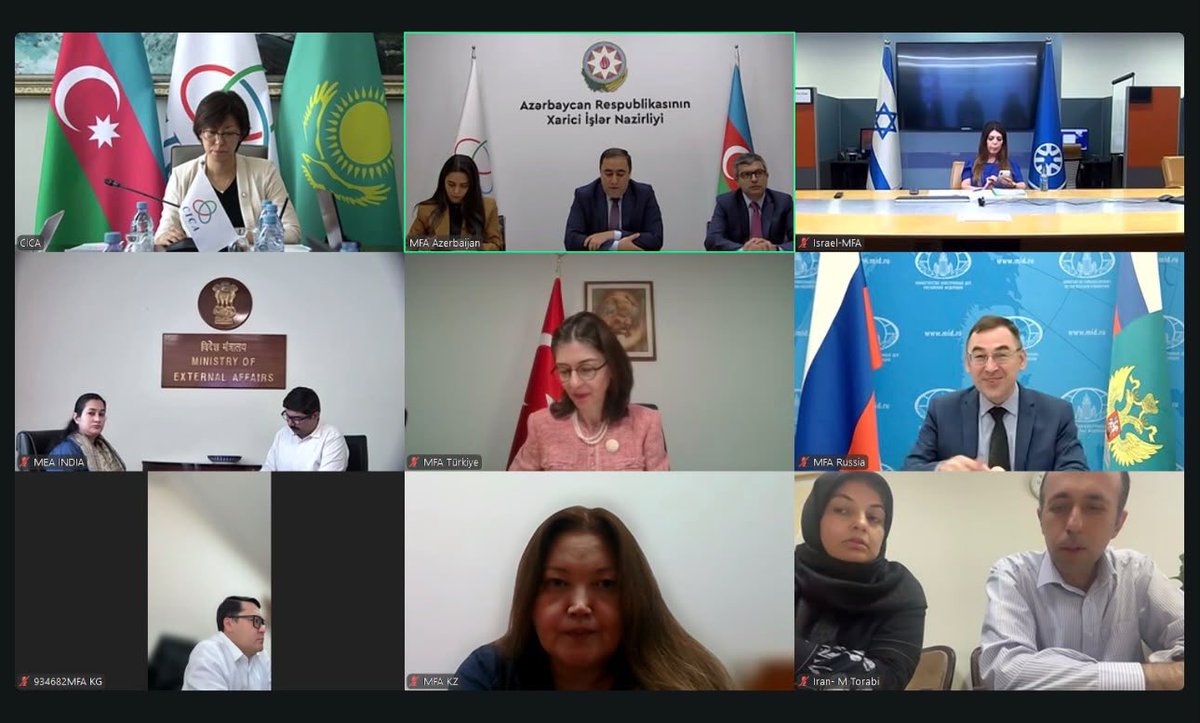 CicaSecretariat's tweet photo. #CICA_SWG session concluded today with a productive discussion. 

Under #AzChairmanship 🇦🇿, #CICA_MSs aligned their positions on the draft outcome documents for the 7th #CICA_Summit in Oct 2026 in #Baku and will reconvene soon to continue preparations for the upcoming Summit. https://t.co/Dyfi709ZUp