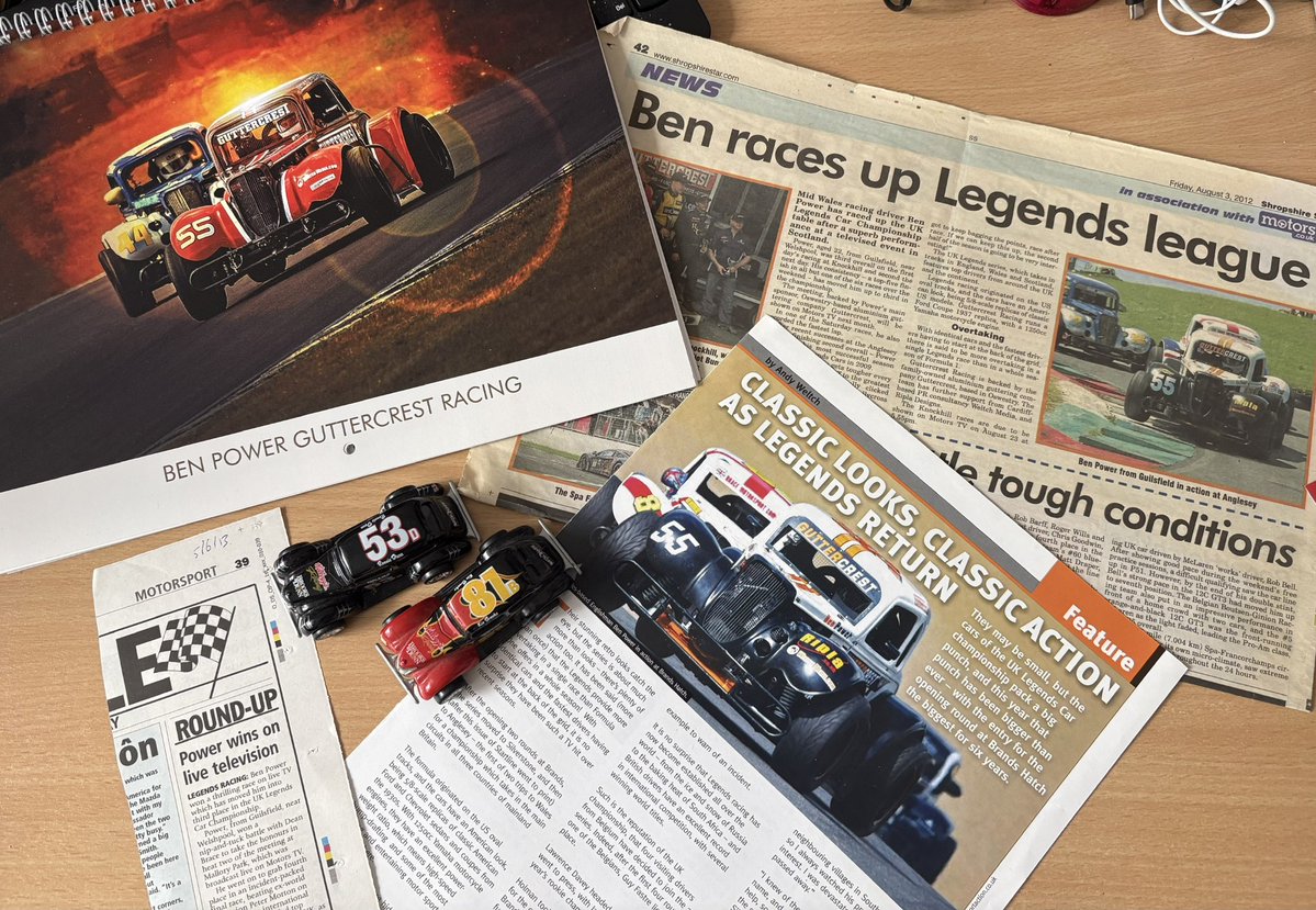 WeltchMedia's tweet photo. #ThrowbackThursday to 2012-13 when we first teamed up with Wales-based @UKLegends Cars Championship racer, Ben Power. 
Here's a small sample of the media coverage we achieved. #motorsport #LegendsCars https://t.co/QvprvqpsV8