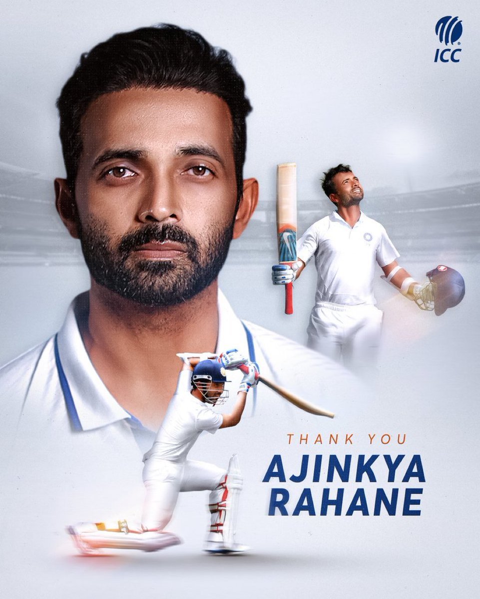 RaviWritess's tweet photo. AJINKYA RAHANE RETIRES FROM ALL FORMS OF INDIAN CRICKET.

BEST OF LUCK FOR FUTURE https://t.co/2yPglY8fD5