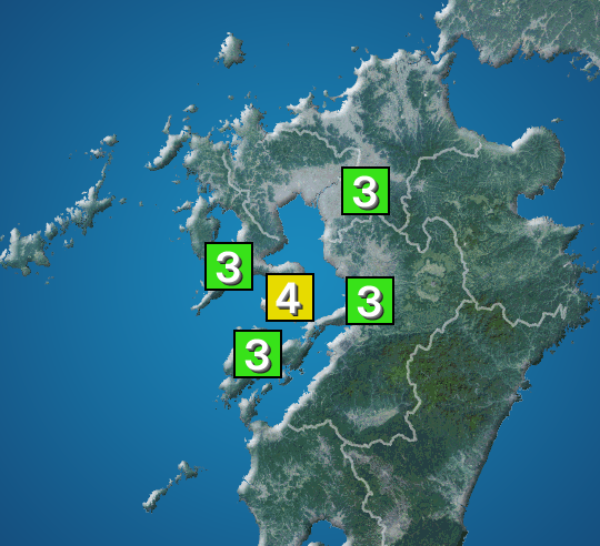 wni_jp's tweet photo. 【地震情報】
7月30日 22:47 震度4
【長崎県】長崎県島原半島
▶生放送で解説中 
https://t.co/QQM8PjBLjA

https://t.co/Ao8cSny8R9 https://t.co/siMIoLY5pW