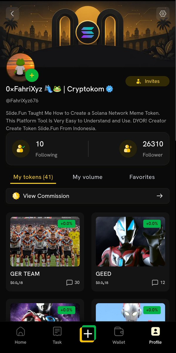 MrFahriXyz's tweet photo. @SlideFunBot
Slide Fun Update: New Look. This update is very good, in my opinion, in terms of profile and wallet appearance.
If You Are Curious About This Project Please Try It And Don't Forget To Trade Meme Coin There.
Join Here: https://t.co/iSpUTb00Dl
#SlideFun #Solana #MemeCoin #Tools #Web3