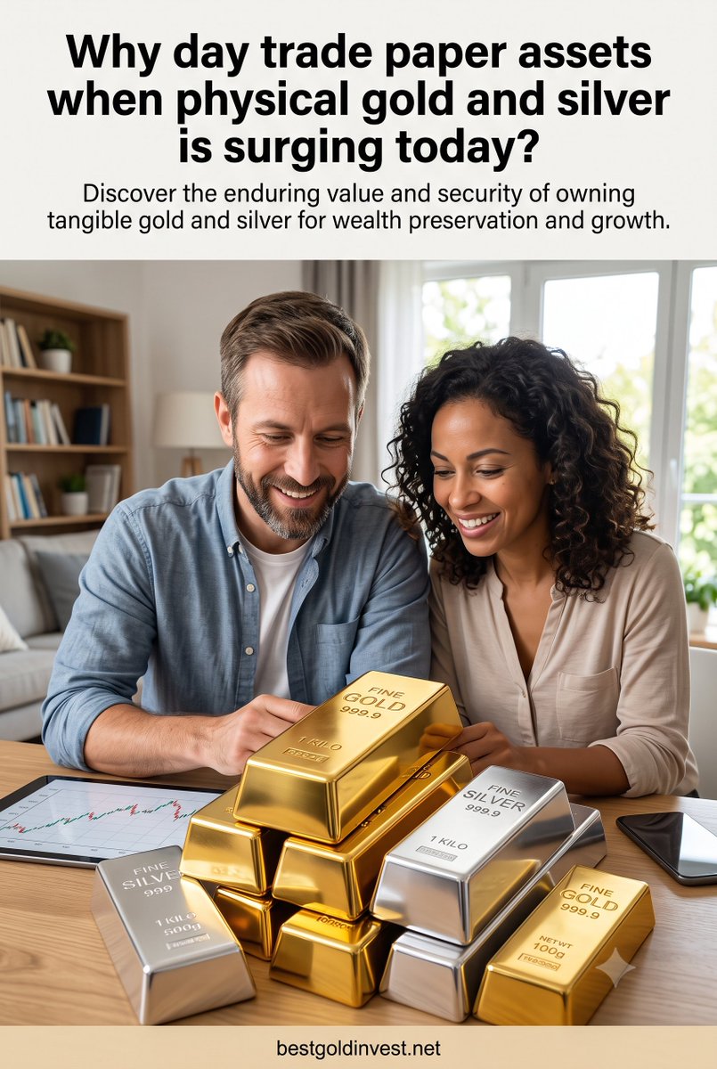 lavark2's tweet photo. Why day trade paper assets when physical gold and silver is surging today? 

BullionVault traded a record $1.1B in metals recently. Tap into real-time gold and silver spot prices with zero delivery delays today. Click the link in bio!
#gold  $gold $silver $tradegold $tradesilver https://t.co/6L01C5PfsD