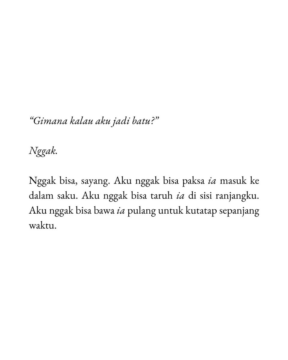 hyeonkeone's tweet photo. gimana kalau aku jadi batu? https://t.co/2hpITqDnCr