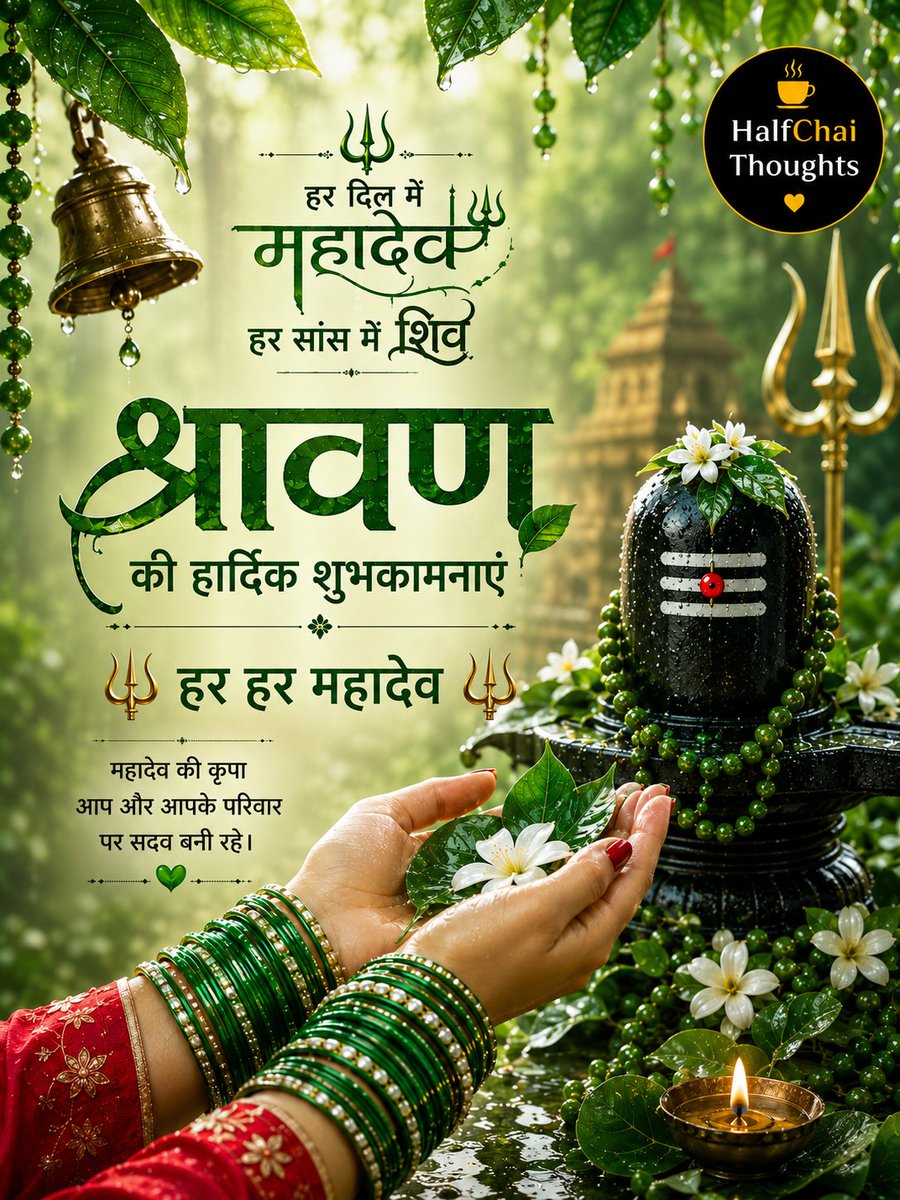 HalfChaiThought's tweet photo. श्रावण में हरियाली भी है...
और महादेव की कृपा भी। 🌿🔱

#Sawan #HarHarMahadev #Mahadev #Bholenath #ShivShakti #OmNamahShivaya https://t.co/F0aYxl0chp