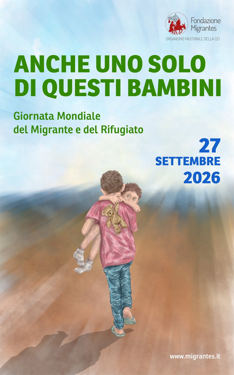 _Migrantes's tweet photo. Mentre siamo in attesa del testo del Messaggio di Leone XIV per la 112a Giornata mondiale del migrante e del rifugiato (27 settembre 2026), la Fondazione Migrantes, ispirata dal tema presenta il manifesto della Giornata 
👇
https://t.co/xRwyLejOkX #GMMR2026 https://t.co/ldjYyfyita