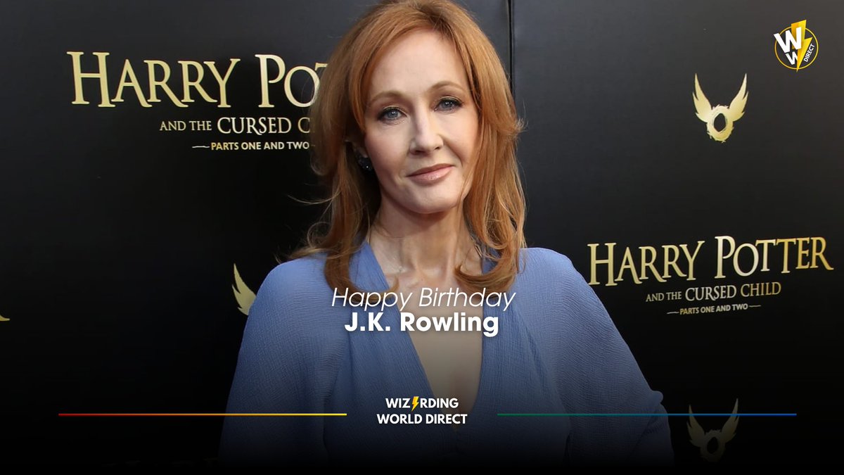 WW_Direct's tweet photo. Happy birthday to J.K. Rowling, author of the HARRY POTTER books! 🎂