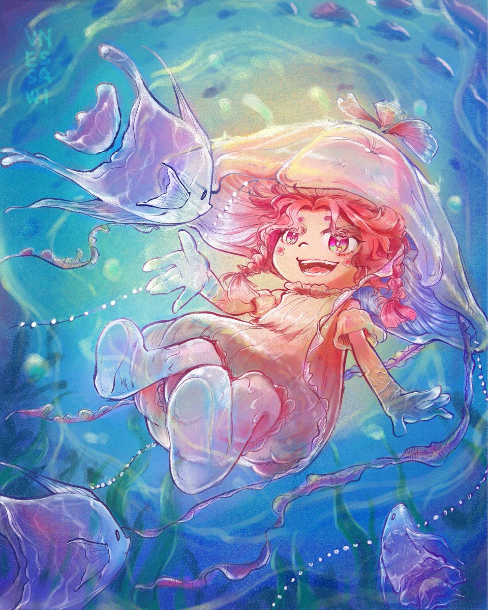 vnessawi's tweet photo. Fishie Fren 🐠🪼

#drawing #art #artwork #artist #digitalart https://t.co/CmPME83Gcp