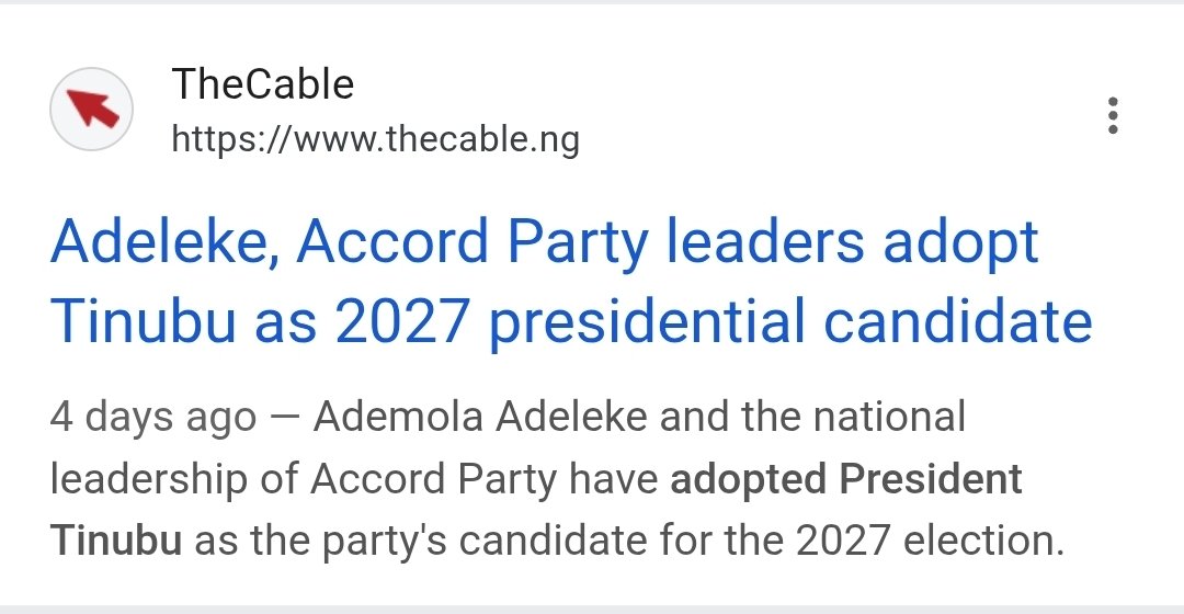 dharmorla's tweet photo. Support Adeleke who eventually goes to support Tinubu is something I'm unable to come to terms to.

Adeleke is selfish and I hope he gets rigged out by the same Tinubu. https://t.co/sV0wtfowd5