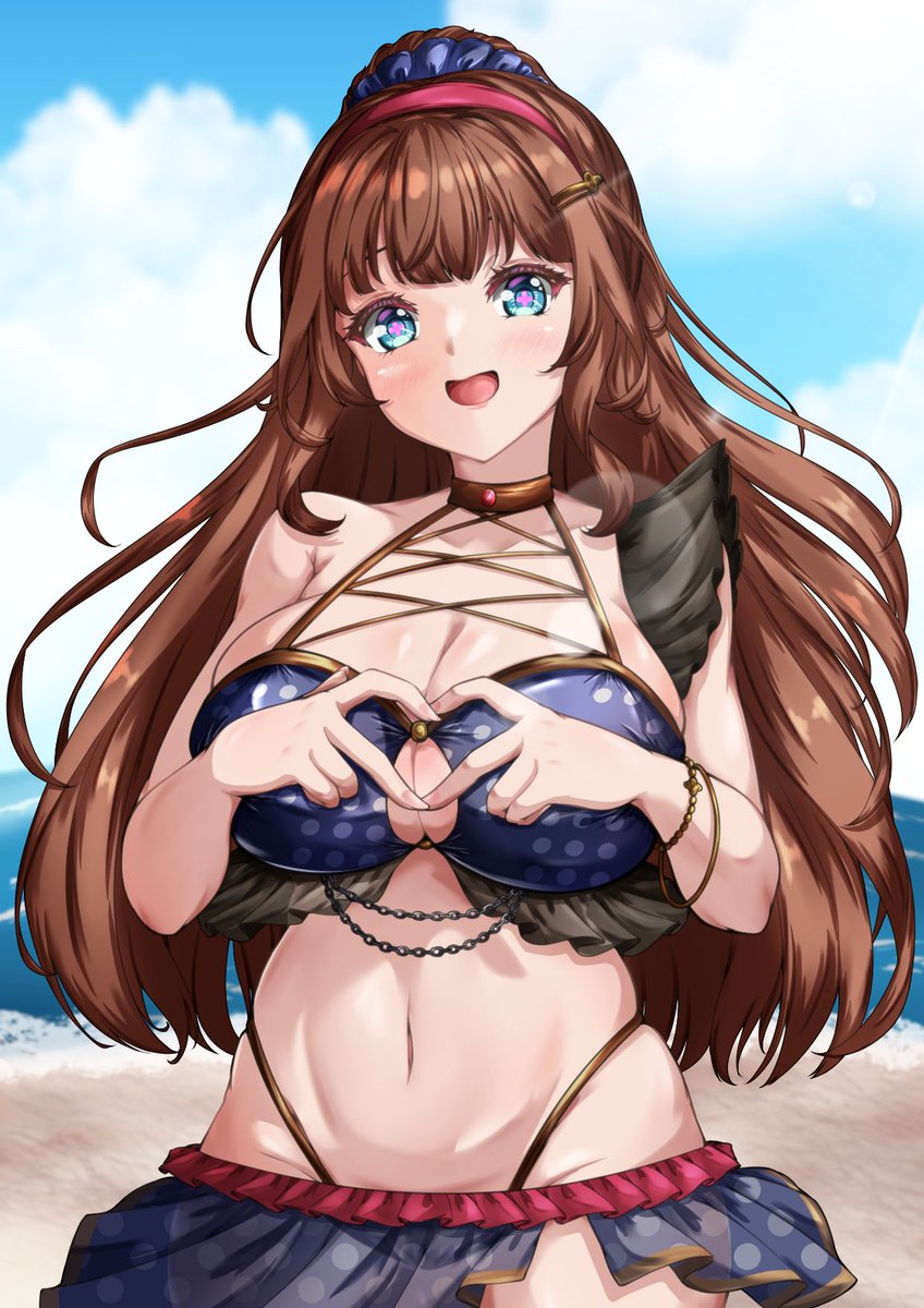 beniimo3's tweet photo. 水着🍒だよ
 #ちぇり絵 https://t.co/mMBNFO98BI