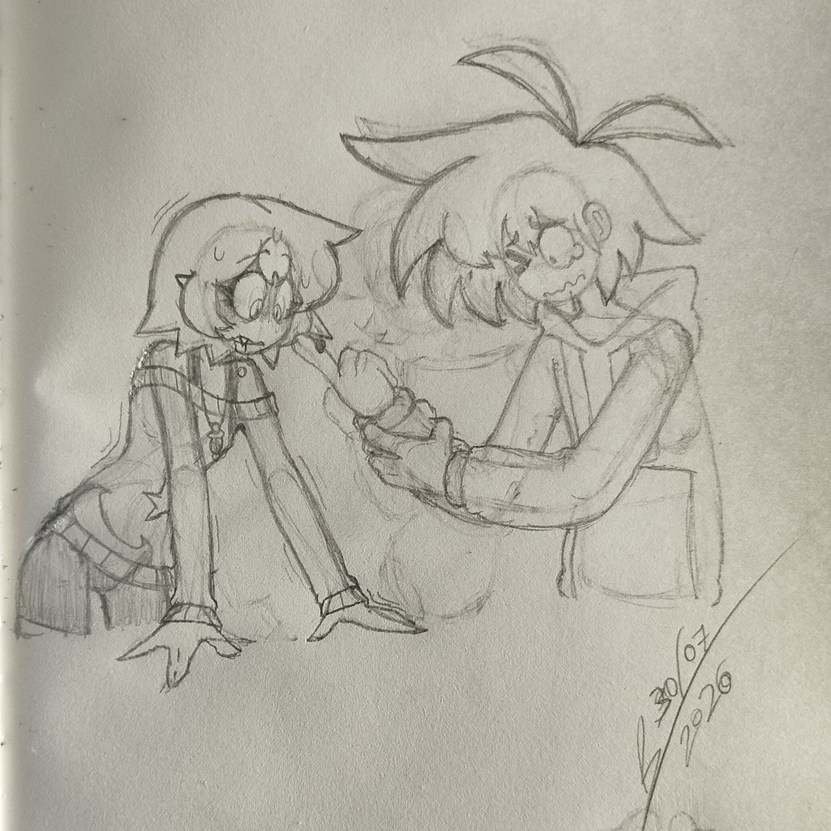 Borb4tions's tweet photo. A Vampire's Neuro-activation 🩸🦇
#artistsoftwitter #artistsonx #artmootsㅤㅤㅤㅤ #pencildrawing #artshare #artboost #drawing #vampire #vampiregirl #blood #coupledrawing #drawingoftheday https://t.co/9NviVJEsI7