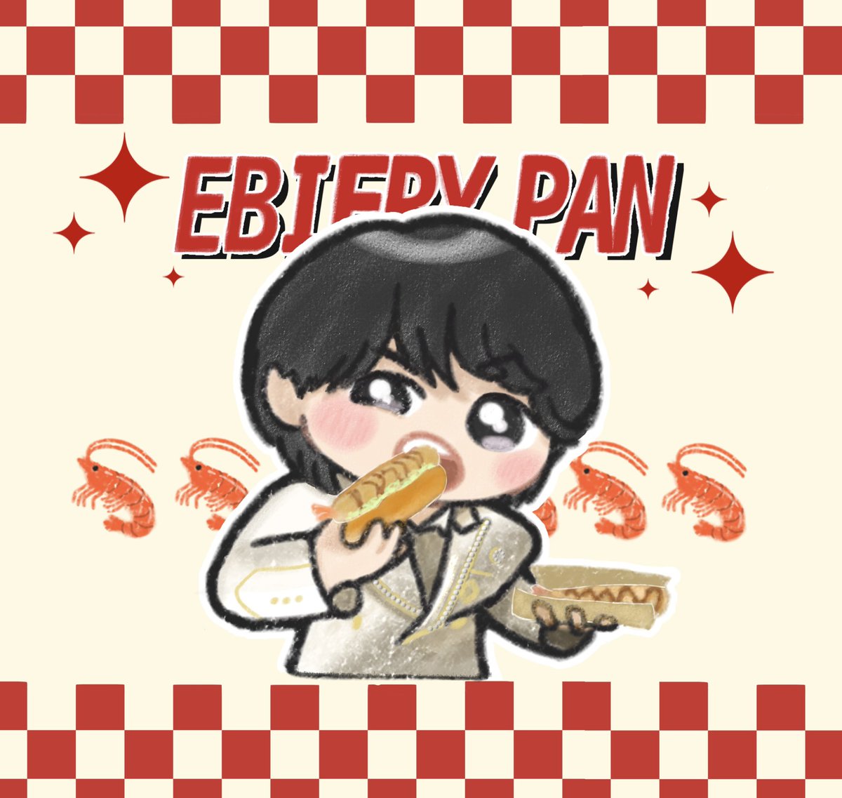 ottk_9's tweet photo. “Yes!東京”曲が好きすぎる🦐振り付けも好き
エビフライパンにかじりつく姿さえキマッてるｻﾉさんは何？
#みるきーずお絵描き部 https://t.co/vtsDD8y4qe