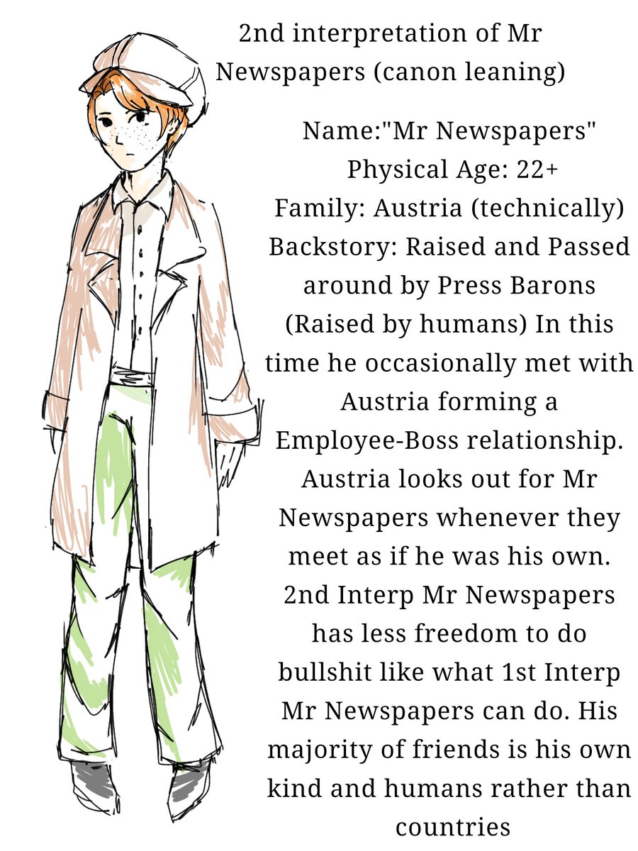 mr_newspapers's tweet photo. // ( 2nd interp Mr Newspapers. Since I wanna explore more things with his character and more AUs ) 

( 2nd interp Mr Newspapers is multiship ) https://t.co/b1rPXPdrRJ