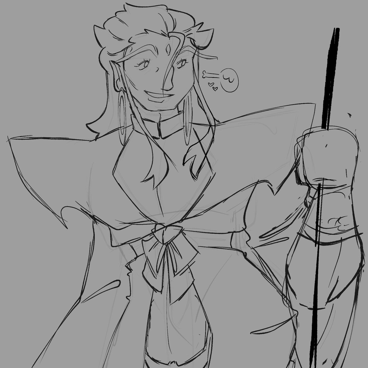 Overfed_Monkey's tweet photo. I wanted to sketch out this Erlang design for someone's lmk au! Wow he's so beautiful... #legomonkiekid #monkiekid https://t.co/tGMNdJv0vo