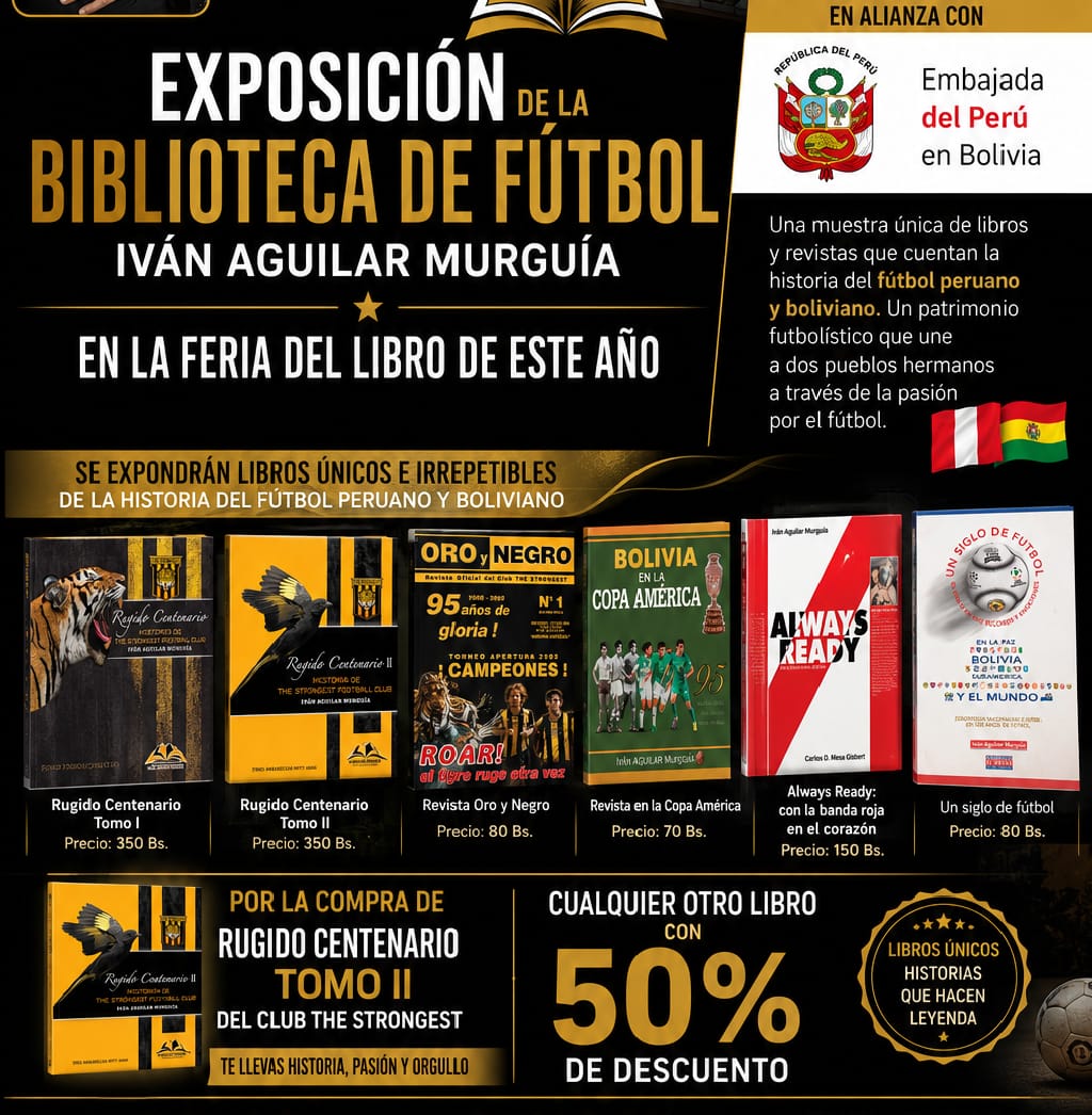ElDerribador's tweet photo. #𝐄𝐑𝐁𝐎𝐋𝐃𝐄𝐏𝐎𝐑𝐓𝐄𝐒  |Los Libros "Tigres" ya están en la Feria del Libro. Seguinos en todas nuestras señales: #ERBOL 100.9 FM para #LaPaz y #ElAlto y emisoras en el interior.Dale click a nuestros enlaces:
https://t.co/pRfpEApY13
https://t.co/xO8cLe1GtU
#ElDerribador https://t.co/alBCfw6KfU
