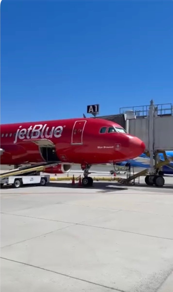 LIMacArthur's tweet photo. What's Red, White & Blue all over? You guessed it! @JetBlue's "Blue Bravest" special livery. The @Airbus A320 is a tribute to the New York City Fire Department. ❤️🤍💙✈️ Fly nonstop now to Fort Lauderdale, Orlando & Palm Beach & enjoy flights to Tampa & Fort Myers again this November. All from ultra convenient Long Island MacArthur Airport. #travelfinds #summertravel #onlyatisp #flymacarthur #jetblue 📸: Andrew