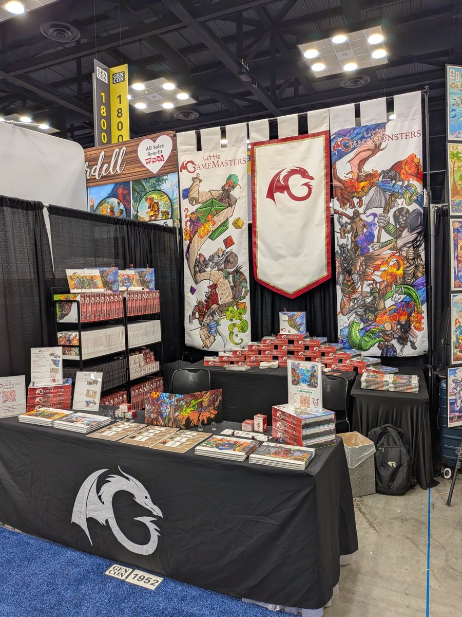 Randall_Hampton's tweet photo. Day 1 of #GENCON26! Swing over to booth #1952 and pick up Little Game Masters, the ENnie nominated #ttrpg built for kids!
We also have our Kickstarter for Little Game Monsters running NOW! Back to get over 150 monsters, a new adventure and more!  Stop by and say hi! https://t.co/7Gcgxa11BE