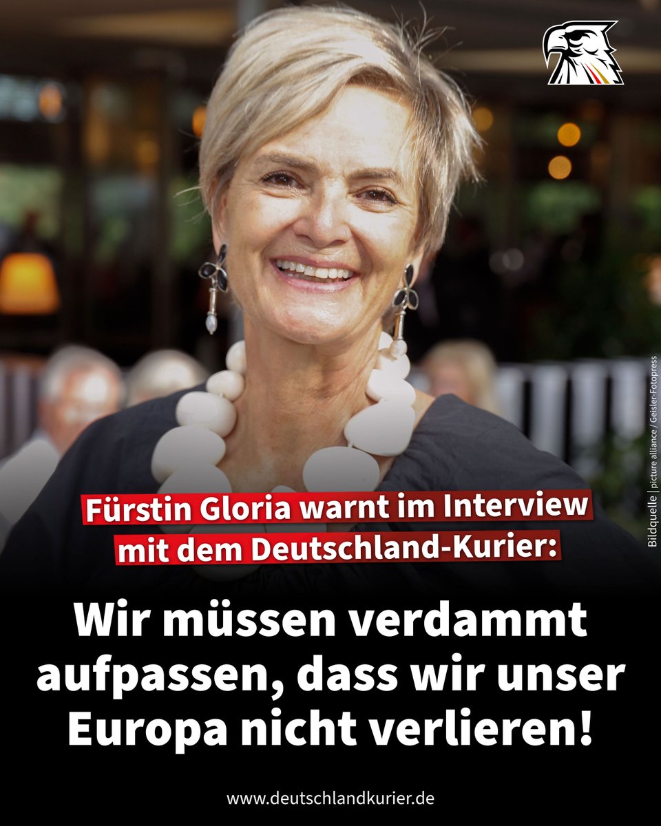 Deu_Kurier's tweet photo. Fürstin Gloria warnt im Interview mit dem Deutschland-Kurier: Wir müssen verdammt aufpassen, dass wir unser Europa nicht verlieren!

Sie lebt in einem Schloss und ist den Menschen, dem Volk, doch so viel näher als unsere Politiker in ihrer Berliner Blase. Gloria Fürstin von Thurn und Taxis, tief gläubige Katholikin und erzkonservativ bis in die Knochen, ist als mahnende und warnende Stimme im rechten Meinungsspektrum nicht wegzudenken. Fürstin Gloria ist eine Frau, die kein Blatt vor den Mund nimmt und sich einen feuchten Kehricht um „politische Korrektheit“ schert. Sie spricht aus, was die Leute denken – in Verfassungsschutz-Deutschland schon lange keine Selbstverständlichkeit mehr! 

Der Deutschland-Kurier (DK) sprach mit Gloria Fürstin von Thurn und Taxis über Christsein, Islam, Migration und Remigration - über konservative Werte, die Erneuerung Europas und Meinungs(un)freiheit in Deutschland.

Deutschland-Kurier: Sie haben einmal gesagt, Europa sei ohne das Christentum nicht denkbar. Haben wir heute den Punkt erreicht, an dem Europa seine geistigen Wurzeln verliert?

Fürstin Gloria: Selbstverständlich ist Europa ohne das Christentum denkbar! Es liegt an uns, an den Christen, unseren Glauben zu leben und zu verteidigen. Angela Merkel sagte ganz zu Beginn der Migrationswelle aus dem Nahen Osten und Afrika sinngemäß: ‚Wenn bei uns niemand mehr in die Kirche geht, soll man sich nicht beschweren, wenn Muslime ihren Glauben sichtbar leben.‘ Da hatte sie Recht. Wenn wir uns weiter in Links- und Rechtskategorien spalten lassen, nur noch über unsere Sexualität, vielleicht noch über Ökologie und Klimaschutz definieren, werden die Muslime dank ihrer Familienverbundenheit und ihres inneren Zusammenhalts die dominierende Kraft in Europa werden.

Deutschland-Kurier: Viele Kirchenvertreter äußern sich heute zu Klima-, Migrations- oder Gesellschaftspolitik, während klassische Glaubensfragen oft in den Hintergrund treten. Hat sich die Kirche aus Ihrer Sicht zu sehr dem Zeitgeist angepasst?

Fürstin Gloria: Die Kirche in Deutschland und vielen anderen westlichen Ländern, womöglich auch in Asien - da kenne ich mich nicht so gut aus -, ist in einer Identitäts- und Glaubenskrise. Die Kirche ist heute Teil der Welt und somit ebenfalls dem Zeitgeist unterworfen. Mangel an Glauben kann man niemand zum Vorwurf machen, dies ist eine von Gott geschenkte Gnade, um die man täglich bitten muss, die Kirche hat aber viele sakramentale „Hilfsmittel", welche leider zunehmend in der Hintergrund geraten.

Menschen sind keine transhumanen Roboter

Deutschland-Kurier: Sie bezeichnen sich als gläubige Katholikin. Welche Rolle sollte der christliche Glaube heute im öffentlichen Leben und in politischen Entscheidungen noch spielen?

Fürstin Gloria: Das Schöne ist ja, dass der Mensch frei geschaffen wurde und nicht als vorprogrammierter Roboter, so wie die Transhumanisten sich den neuen Menschen vorstellen. Es gibt kein Soll und Muss! Der Glaube an einen guten Gott, der alles erschaffen hat und uns Menschen liebt, gibt Kraft und Geborgenheit. Wenn man sich diese Kraftquelle erschließen möchte, kann man den Weg zu den Heilmitteln, den Sakramenten suchen und finden. Das ist gar nicht so schwer. Schon die Suche ist spannend und ändert das Leben, gibt Kraft und schafft Ordnung.

Deutschland-Kurier: Deutschland erlebt einen historischen Rückgang der Kirchenmitgliedschaften. Liegt das nicht auch an den Kirchen selbst?

Fürstin Gloria: Das liegt vor allem auch an der anti-kirchlichen Propaganda, die wir ja seit der französischen Revolution, manche Jahrzehnte mal mehr mal weniger, über uns ergehen lassen müssen. Darüber hinaus auch am demographischen Wandel. Wo sollen Priester herkommen, wenn niemand mehr Kinder in die Welt setzt?

Deutschland-Kurier: Sie treffen regelmäßig konservative Intellektuelle und Politiker aus ganz Europa. Wo sehen Sie heute die stärksten Impulse für eine christlich-konservative und rechtsnationale Erneuerung Europas?

Glaube schafft Ordnung im Chaos

Fürstin Gloria: Leider sind große Teile der sogenannten Rechten auch anti-kirchlich eingestellt. Das spaltet die Kraft, die von diesen Bewegungen ausgehen könnte. Ohne Glauben an Gott und das christliche Menschenbild ist der Wandel nicht möglich. Um die Welt in Ordnung zu bringen, brauchen wir wieder den Glauben an Gott und die Sakramente. Wir erbitten nichts weniger als ein Wunder. Wenn das nicht geschieht, werden das Chaos und die Unordnung wachsen und wir werden von Mensch gemachtem Krieg und Unheil in die Selbstzerstörung laufen. Die ganze Dramatik wird in einem Karnevalslied banalisiert: „Am 30. Mai ist der Weltuntergang, wir leben nicht mehr lang, wir leben nicht mehr lang….. doch keiner weiß, in welchem Jahr und das ist wunderbar…“

Deutschland-Kurier: Sie haben sich immer wieder für Ehe und Familie ausgesprochen. Warum geraten diese traditionellen Leitbilder heute Ihrer Meinung nach zunehmend unter Rechtfertigungsdruck?

Fürstin Gloria: Weil es bequemer ist. In Ländern, in denen es keine verlässlichen staatlichen Sozialsysteme gibt, übernehmen die Kinder die Versorgung der Eltern im Alter. Deshalb haben die meisten Afrikaner mehr als drei Kinder, weil sich so die Last des Alters auf mehrere Schultern verteilen lässt. Die Abhängigkeit vom Staat hat die Menschen bequem werden lassen. Jetzt stehen wir vor dem Scherbenhaufen, denn der Staat kann nicht mehr die Versorgung garantieren und wir haben keine Kinder mehr, die uns versorgen werden? Wer ist schuld? Wir selbst! 

Deutschlands-Kurier: Sie engagieren sich seit Jahrzehnten für den Schutz ungeborenen Lebens. Wie beurteilen Sie die aktuelle gesellschaftliche Debatte über den Lebensschutz und den Umgang mit Schwangerschaftsabbrüchen?

Fürstin Gloria: Seit fast 40 Jahren wird die Tötung der eigenen Leibesfrucht vom Staat subventioniert. Und das, obwohl absehbar war, dass wir in eine demographische Katastrophe laufen. Die Geburtenraten liegen bei uns so wie fast überall auf der Welt mit 2,1 Kindern weit unter der Bestandhaltungsrate. Die Länder, die sich über der Bestandhaltung reproduzieren, liegen in Subsahara Afrika. Außerhalb Afrikas sind nur noch wenige Länder wie Afghanistan, Jemen und Pakistan deutlich über 2,1. Fast ganz Europa, Ostasien, Nordamerika und Lateinamerika liegen deutlich darunter. Über den religiösen Aspekt brauchen wir also gar nicht erst reden! 

Migration ist ein demografischer Irrweg 

Deutschland-Kurier: Die etablierte Politik will uns Masseneinwanderung als Lösung für die demographische Krise verkaufen. Was halten Sie von dieser „Lösung“?

Fürstin Gloria: Das ist keine Lösung, weil es zu lange dauert, bis diese Menschen in unser Leistungssystem beitragen können. Auch das kann man errechnen, aber das tun die Linken nicht. Die probieren einfach aus, egal wie viele Menschen darunter leiden. Für die Linken ist der Mensch ein nachwachsender Rohstoff, mit dem man allerlei Gesellschaftsexperimente machen kann. Für den Christ ist jeder Mensch nach Gottes Ebenbild geschaffen, deshalb taugt er nicht für Experimente und man wägt ab, was gut oder schlecht ist. 

Deutschland-Kurier: Wie stehen Sie zur Remigration illegaler und nicht integrierbarer Migranten? Muss diese stärker forciert werden?

Fürstin Gloria: Es ist vor allem den Migranten gegenüber ungerecht, denn denen hat man ja ein Land von Milch und Honig versprochen, sonst hätten sie sich doch niemals mit diesen wackeligen Booten, auf den gefährlichen, langen Weg nach Europa gemacht. Natürlich sind sie frustriert und lassen diesen Frust auch raus, das kann doch niemand überraschen. Es muss also politisch gewollt sein, man wollte einfach keine geordnete Migrationspolitik. So wie diese gehandhabt wurde, fördert sie aber eher die Spaltung der Gesellschaft.

Deutschland-Kurier: Viele konservative Bürger beklagen eine Einschränkung der Meinungsfreiheit und befürchten gesellschaftliche oder berufliche Nachteile für rechte und christlich-konservative Ansichten. Teilen Sie diese Einschätzung, und welche Erfahrungen haben Sie selbst gemacht?

Fürstin Gloria: Wir leben in einer Zeit, in welcher sich die Menschen zunehmend misstrauen, weshalb viele die eigene Meinung im politischen, kulturellen und religiösen "selbst-zensieren". Hinzu kommt die sogenannte „Kriminalisierung der Meinungsfreiheit“, Eingriffe in die Sozialmedien, und nun auch "Chat-Kontrollen". Vielleicht sind momentan eher christlich-konservative Kräfte im Nachteil, aber das variiert dann für rechts und links, je nachdem wohin gerade der Wind weht. Eine offene, diskussionsfreudige Gesellschaft, die mit Kritik umgehen kann, sieht jedenfalls ganz anders aus.

Deutschland-Kurier: Wenn Sie der Bundesregierung heute drei konkrete Empfehlungen geben könnten, um Deutschland wieder auf einen aus Ihrer Sicht besseren Kurs zu bringen: Welche wären das und warum?

Fürstin Gloria: Arbeiten sie sich an Ihrer Opposition ab, so wie es auch Angela Merkel getan hat, nehmen sie deren Bedenken ernst, wenn sie sie nicht weiter stärken wollen. Bringen sie Ordnung in die Staatsausgaben, in einer Form, die den Steuerzahler ernst nimmt, und schämen sie sich nicht dafür die Interessen Deutschlands zu vertreten.

Die Fragen stellte Johannes Schüller